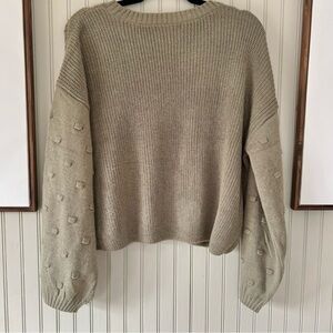 Society Knit Textured Dots Sage Greeen Nwt sweater